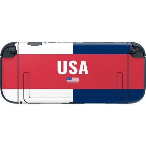 USA Flag Color Block Nintendo Switch 2 (2025) with Joy-Con Skin